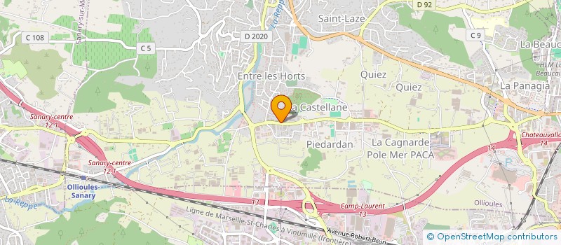 localisation de l'entreprise EURO SERVICES BATIMENT  OLLIOULES