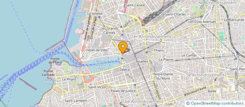 localisation de l'entreprise EURO SERVICES RESTAURATION à MARSEILLE 1ER
