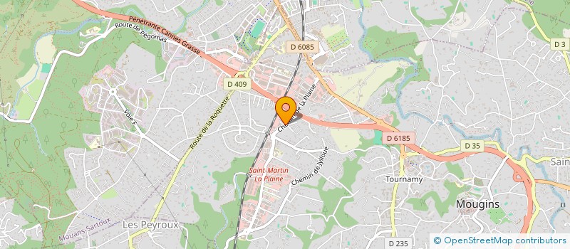 localisation de l'entreprise EURO SIGNALISATION à MOUGINS