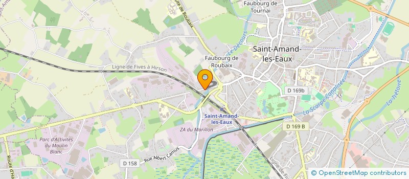 localisation de l'entreprise EURO-SIGNES  SAINT-AMAND-LES-EAUX