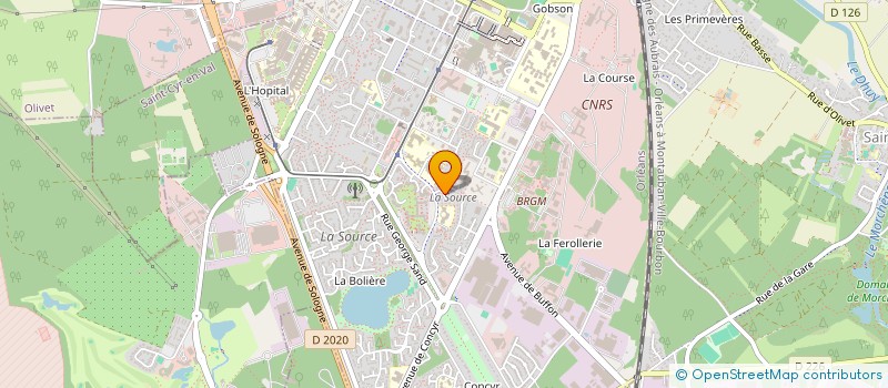 localisation de l'entreprise EURO SPEED à ORLEANS