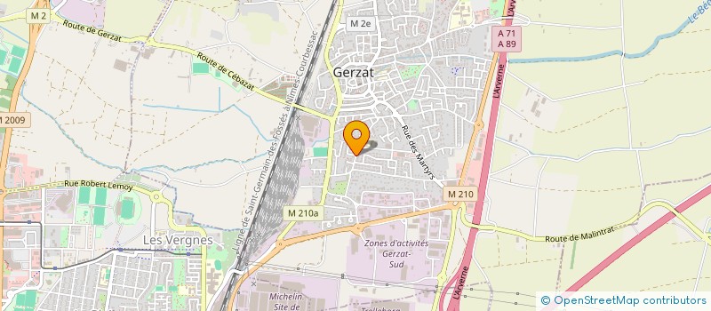 localisation de l'entreprise EURO SPEED FLASH 63 à GERZAT