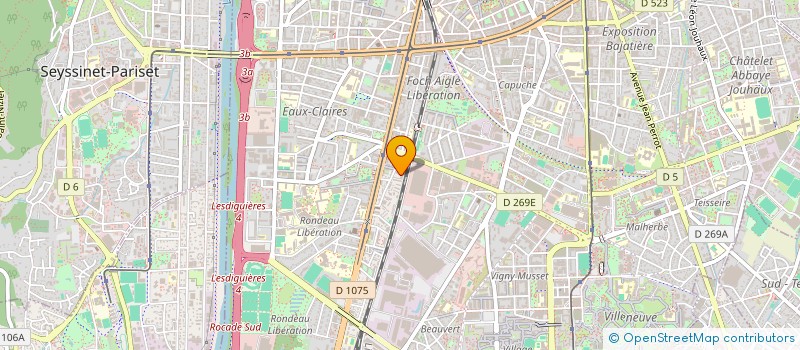 localisation de l'entreprise EURO-STARS PRODUCTIONS à GRENOBLE