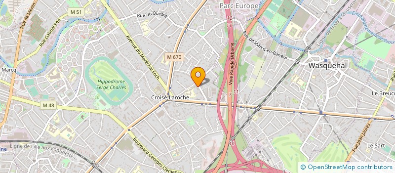 localisation de l'entreprise EURO STEL FRANCE à MARCQ-EN-BARŒUL