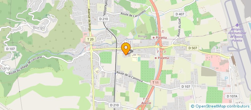 localisation de l'entreprise EURO STORES à LUCCIANA