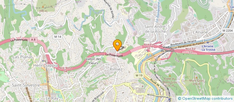 localisation de l'entreprise EURO STUDIOS 1000  NICE