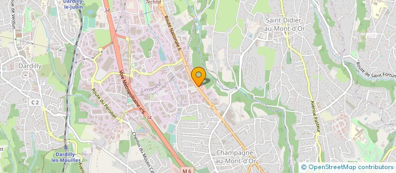 localisation de l'entreprise EURO STYLE  CHAMPAGNE-AU-MONT-D'OR