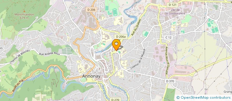 localisation de l'entreprise EURO SUD IMMO  ANNONAY