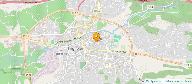 localisation de l'entreprise EURO SUD NETTOYAGE à BRIGNOLES