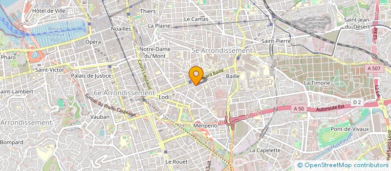 localisation de l'entreprise EURO SUD PROPRETE MULTI-SERVICE à MARSEILLE