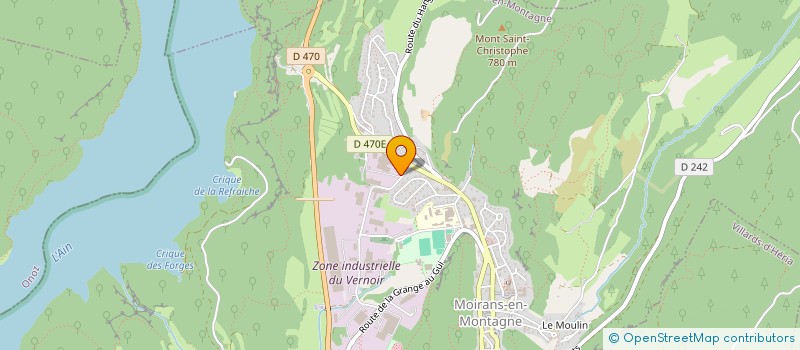 localisation de l'entreprise EURO SUPPLY CHAIN à MOIRANS-EN-MONTAGNE