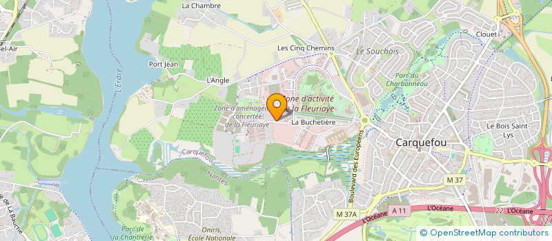 localisation de l'entreprise EURO SYMBIOSE à CARQUEFOU