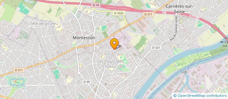 localisation de l'entreprise EURO SYSTEM BUREAUTIQUE à CHATOU