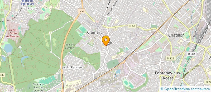 localisation de l'entreprise EURO T.P. à CLAMART