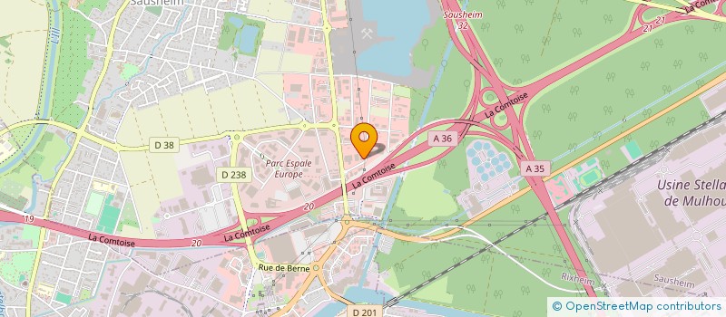 localisation de l'entreprise EURO TECH INDUSTRIE à SAUSHEIM