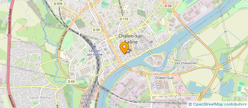 localisation de l'entreprise EURO TECHNIQUE BAT à CHALON-SUR-SAONE