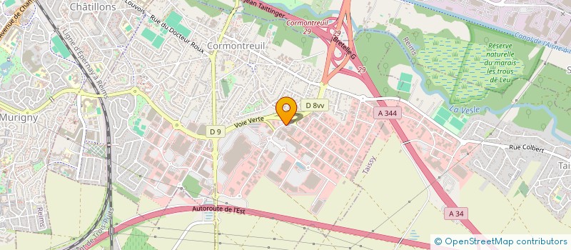 localisation de l'entreprise EURO & TEK  CORMONTREUIL