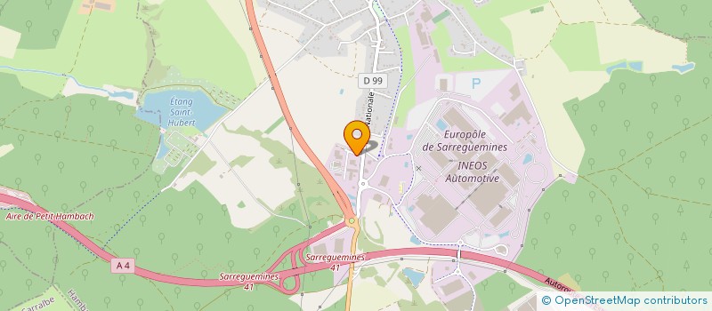 localisation de l'entreprise EURO TEK FRANCE à HAMBACH