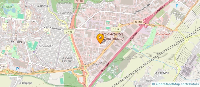 localisation de l'entreprise EURO TELECOM FO à LES ULIS