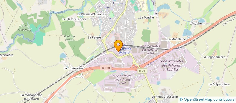 localisation de l'entreprise EURO TOIT à LES SABLES D'OLONNE