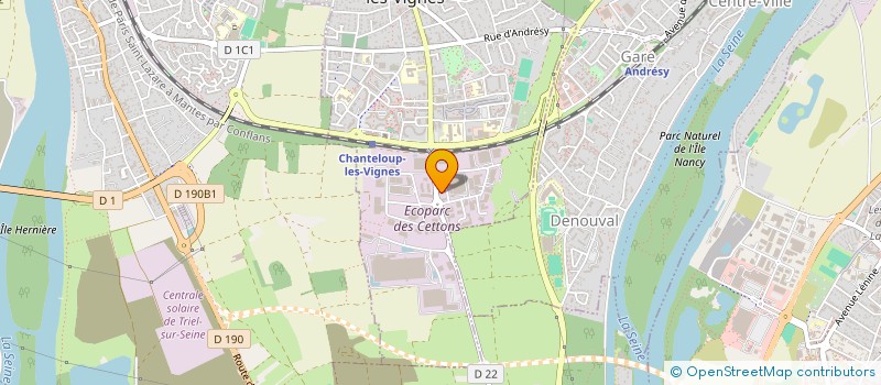 localisation de l'entreprise EURO TRADE  CHANTELOUP-LES-VIGNES