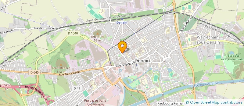 localisation de l'entreprise EURO TRADING  DENAIN