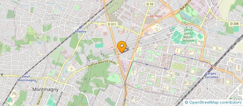 localisation de l'entreprise EURO TRADING  SARCELLES