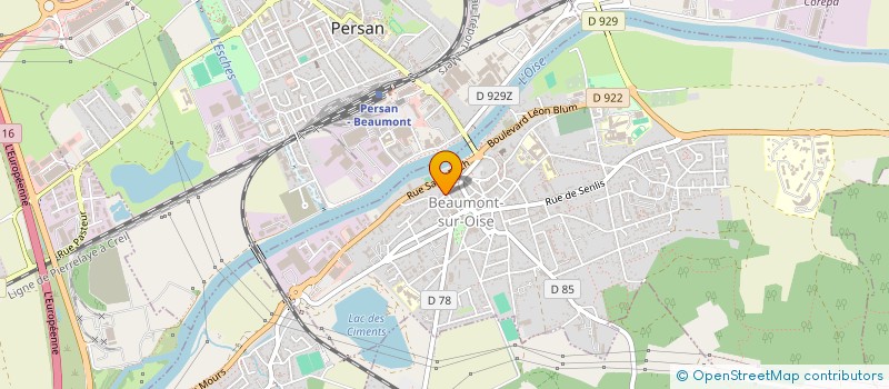 localisation de l'entreprise EURO TRAMAG à BEAUMONT-SUR-OISE