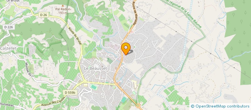 localisation de l'entreprise EURO TRANCHEUSES à LE BEAUSSET
