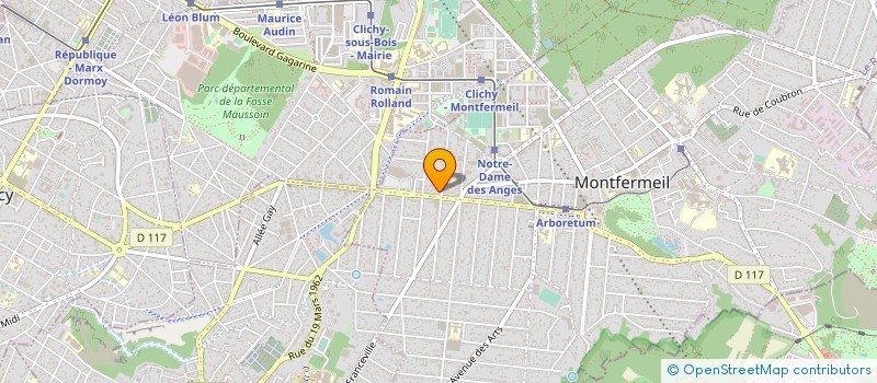 localisation de l'entreprise EURO TRANS à MONTFERMEIL