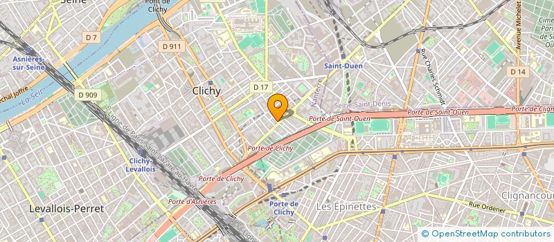 localisation de l'entreprise EURO TRANS à CLICHY