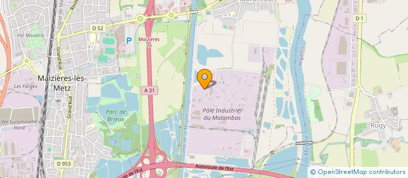 localisation de l'entreprise EURO TRANS 57  HAUCONCOURT