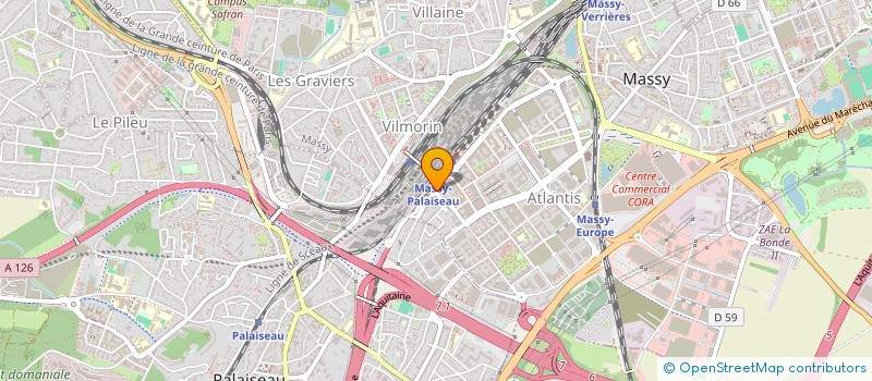localisation de l'entreprise EURO TRANS à MASSY