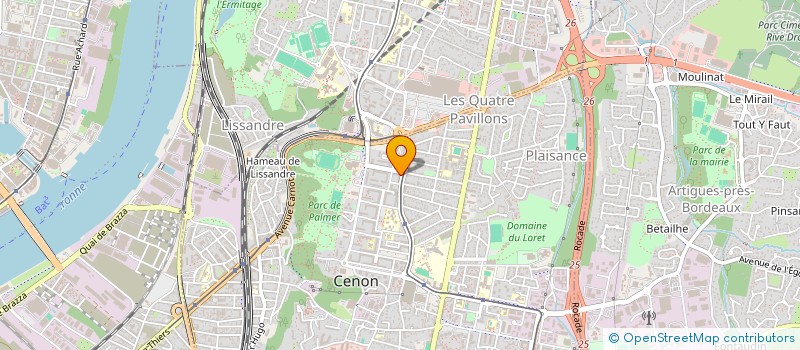 localisation de l'entreprise EURO TRANS EXPRESS  CENON