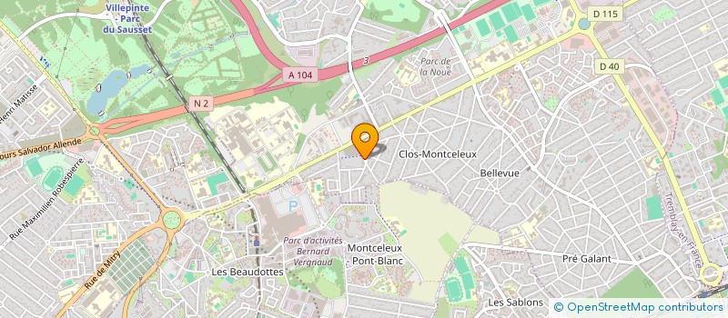 localisation de l'entreprise EURO TRANS PRESS à VILLEPINTE