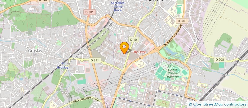 localisation de l'entreprise EURO TRANSPORT à GONESSE