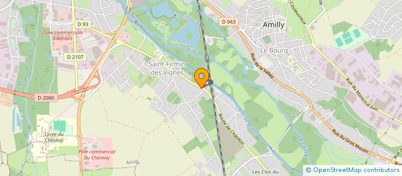 localisation de l'entreprise EURO TRANSPORT  AMILLY