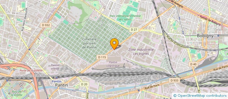 localisation de l'entreprise EURO-TRANSPORT-EXPRESS  BOBIGNY