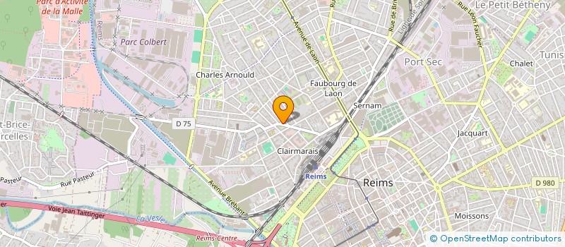 localisation de l'entreprise EURO TRANSPORTS  REIMS