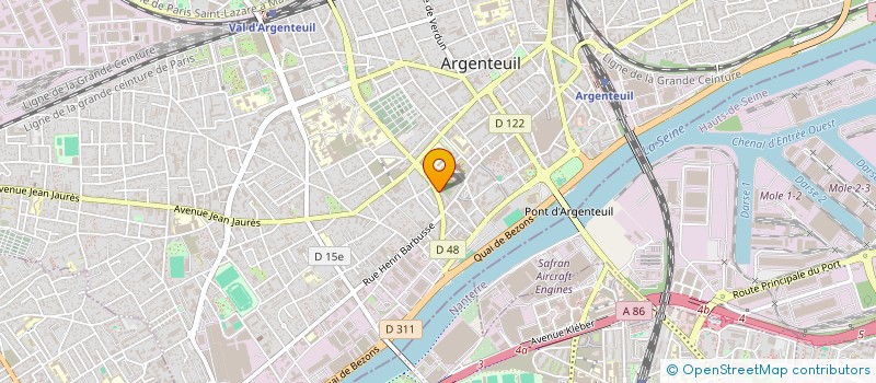 localisation de l'entreprise EURO TRANSPORTS EXPRESS  ARGENTEUIL