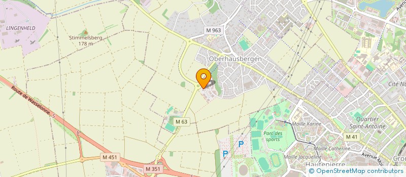 localisation de l'entreprise EURO TRAVAUX ET LOCATIONS  OBERHAUSBERGEN