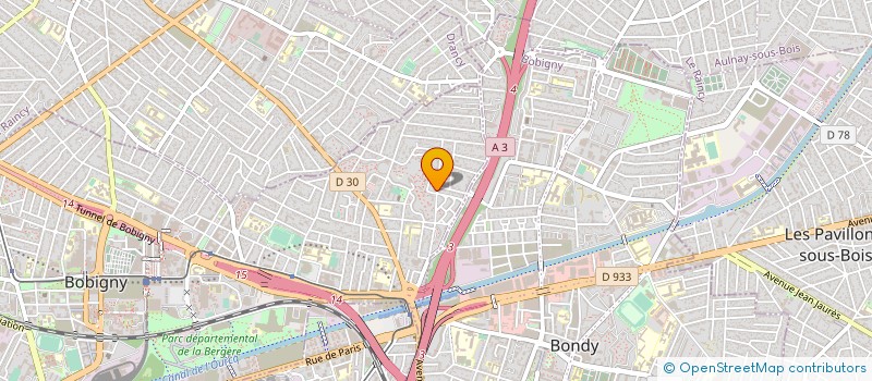 localisation de l'entreprise EURO TRICOTAGE à BOBIGNY
