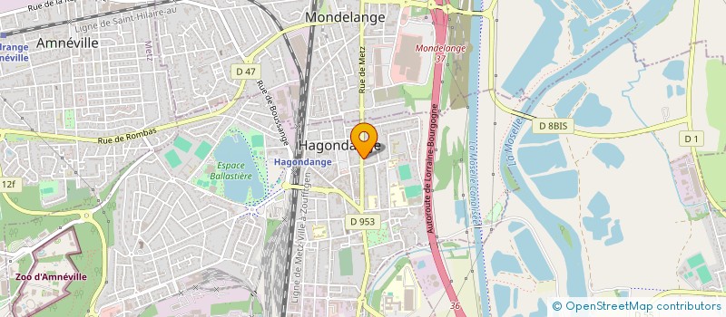 localisation de l'entreprise EURO TROPHEES  HAGONDANGE