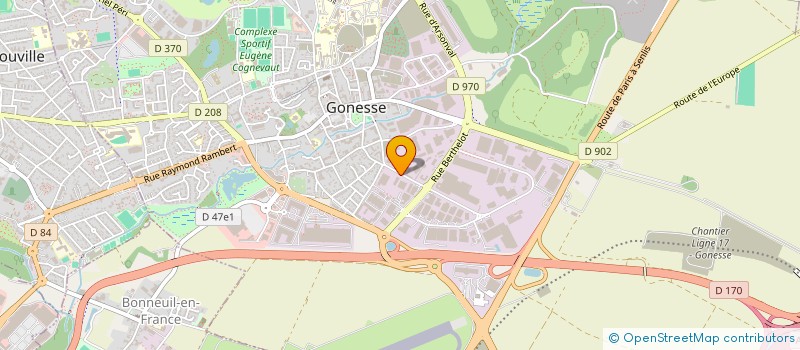 localisation de l'entreprise EURO TRUCK PART & SERVICE à GONESSE