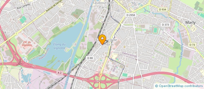 localisation de l'entreprise EURO VENTIL  VALENCIENNES