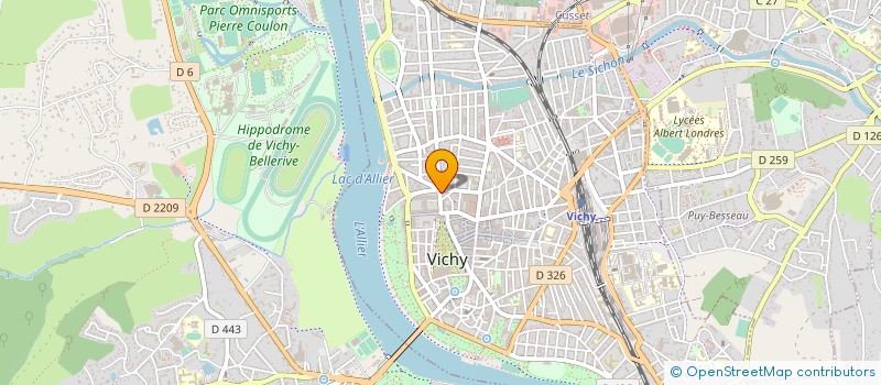 localisation de l'entreprise EURO VETEMENTS à VICHY