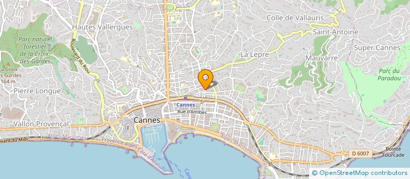 localisation de l'entreprise EURO VETEMENTS à CANNES