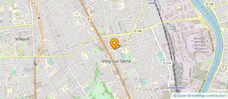 localisation de l'entreprise EURO VIANDE VITRY à VITRY-SUR-SEINE