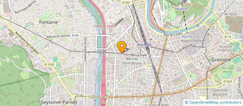 localisation de l'entreprise EURO VIANDES à GRENOBLE