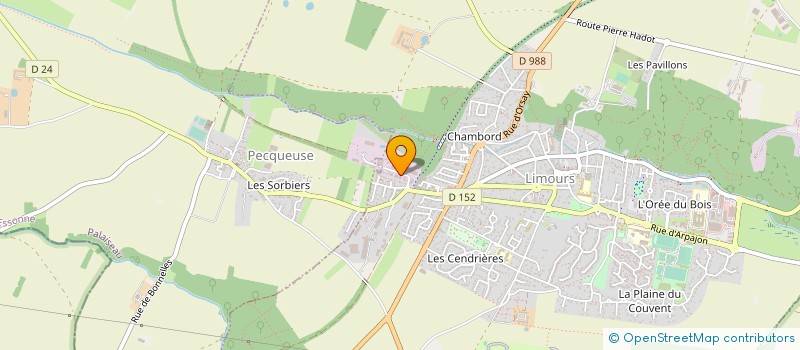 localisation de l'entreprise EURO VIDEO PRODUCTION ET DISTRIBUTION à LIMOURS